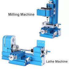 Mini Milling Machine Motorized Lathe Metalworking Turning Lathe Woodworking Tool