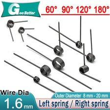 Torsion spring Various Size 8-20mm Diameter ,90° to 180° Assortment High Tension