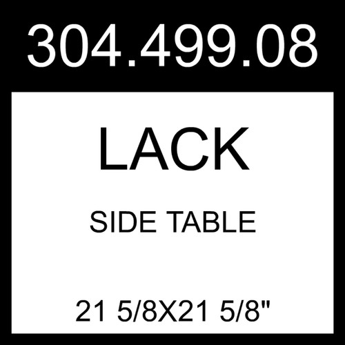 Ikea lack side table white - white,