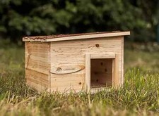 Wooden Hedgehog House Hibernation Shelter Predator Proof Garden Wildlife Home