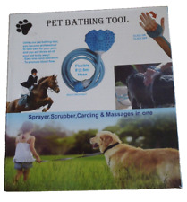 Pet Bathing Tool with 2.5m Hose - Sprayer. Scrubber, Carding & Massages in one