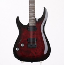Schecter OMEN ELITE6 LH Used 2023 Mahogany Body Black Cherry Burst w/Soft Case