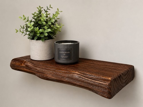 Rustic old floating - floating, shelf