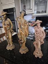 Trio of Vintage Oriental Resin