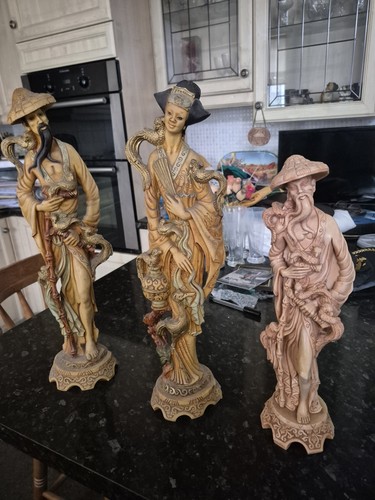 Trio vintage oriental resin - of,