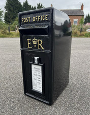 ER Royal Mail black post office box Postal letter Cast Iron British christmas