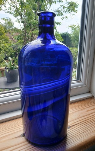 Large antique bristol cobalt - bristol,