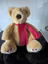 Fraser Bear  2000 (House of Fraser) Collectable Vintage Teddy with Red Scarf