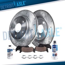 Rear Drilled Brake Rotors +