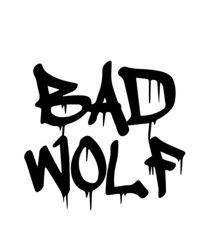 Bad wolf vinyl decal - 4”, v1