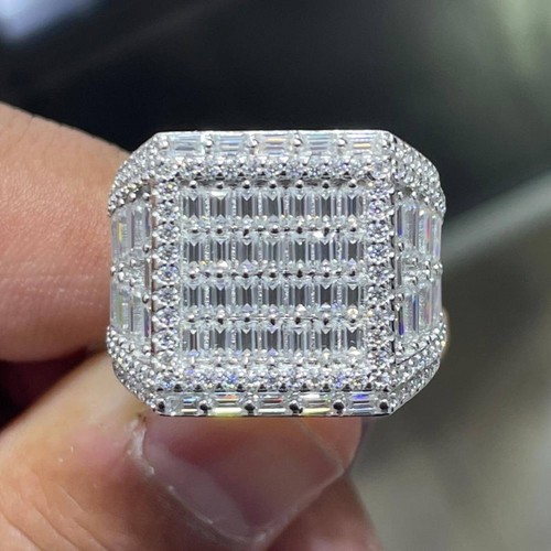 7ct baguette moissanite - moissanite, square