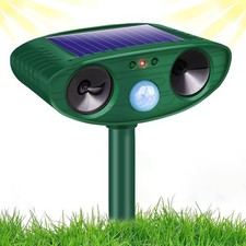 Tisaika Deterrent Ultrasonic Cat Scarer Solar Powered for Gardens Waterproof