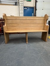 Beautiful Antique Church Pew – Solid Wood – Hallway Bench –