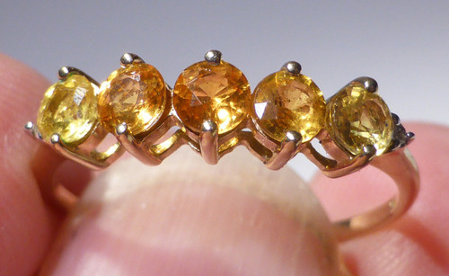 9ct gold ring citrine - 9ct,