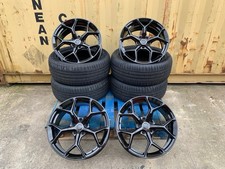 18" NEW RS6 BLACK Style WHEELS & TYRES X4 - SALE AUDI A3 A4 A6 TT