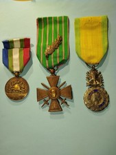 lot of 3 military medals: 1870