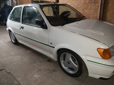 FORD FIESTA RS TURBO 3 SPOKE RONAL ALLOY WHEELS AND TYRES, XR2I, RS 1800 ETC. 