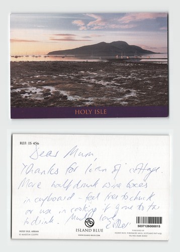 Postcard holy isle arran - postcard,