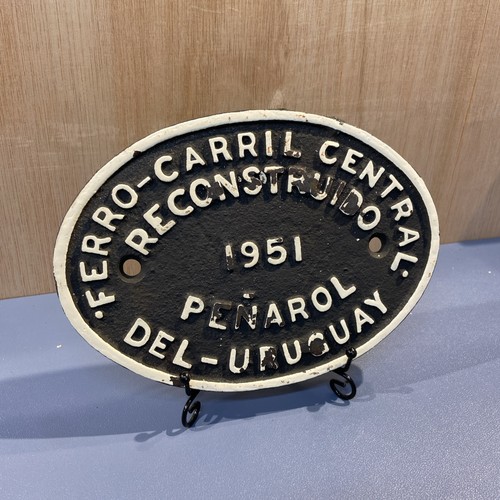 Original 1951 uruguay railway - original,