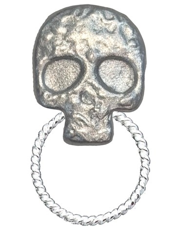 Z88 skeleton skull pin - skull, brooch