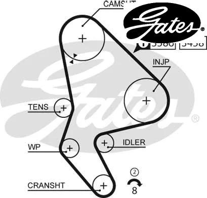 Timing belt 5524xs gates - belt,