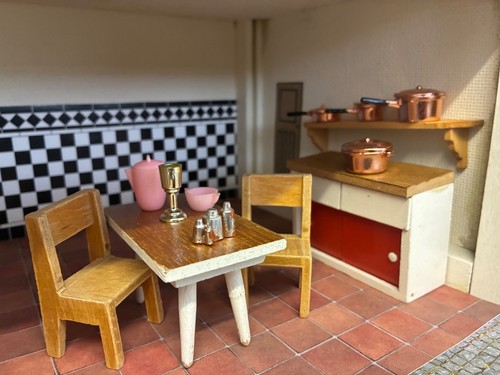 Vintage dolls house kitchen