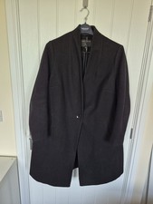 Dorothy Perkins Ladies Black One Button Coat Size 20