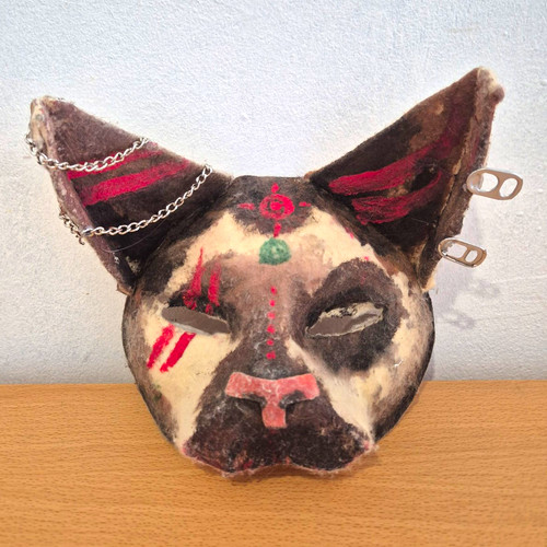 Cat mask hand panted - cat,