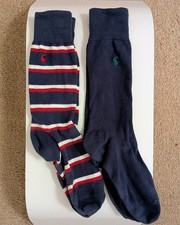 MEN’S POLO RALPH LAUREN POLO SOCKS BLUE/RED x2 PAIRS