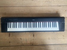Yamaha Electric Keyboard. Piaggero NP-11 with Power Supply and Sustain Pedal.