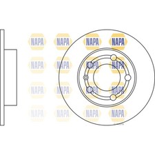 2x Brake Discs Solid For Skoda