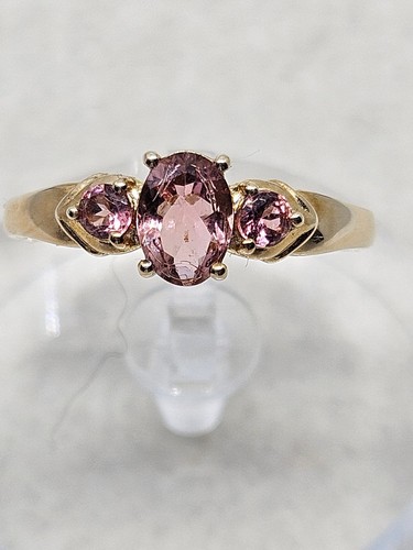 9kt gold blush tourmaline - blush, ring