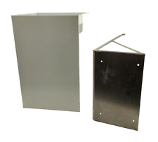 Pull Out Bin Built In A Line Recessed Brushed Stainless Steel White 450 x 300 mm