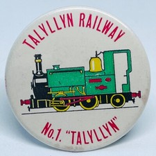 Talyllyn Railway No 1 Snowdonia Wales Vintage Pin Badge Steam Train Transport