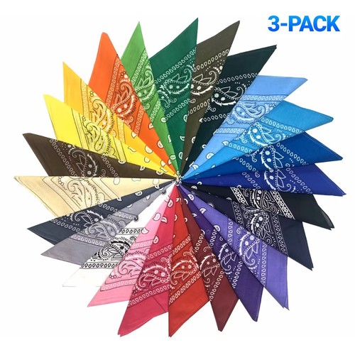 Pack bandana 100 cotton - 3-pack,