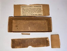 1905 Clinical/Medical Thermometer Transit Box - F Davidson Optician To Peckham