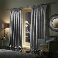PAIR Crushed Velvet Curtains