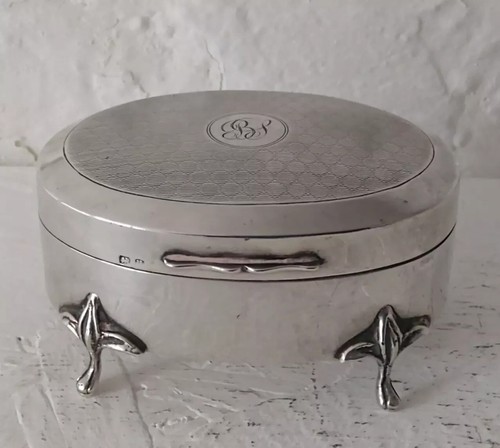 Antique solid silver trinket - antique,