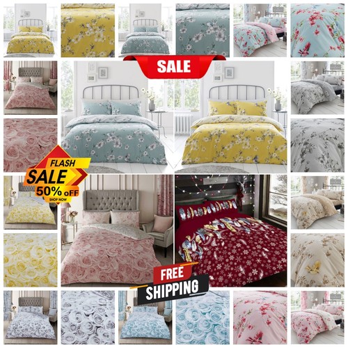 Floral duvet cover set with - floral,