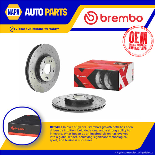 Brake discs pair - discs, vented