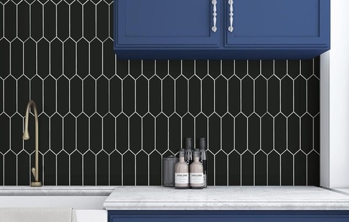 Self adhesive tiles matt black - tiles,