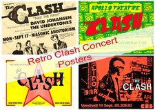 Repro Vintage The Clash Concert Posters  A1 A2 A3