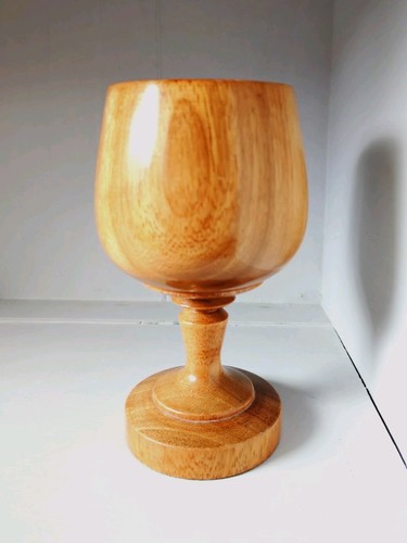 Wooden hand carved - hand, goblet