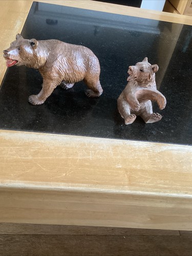 Two black forest bears - forest,