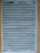 .1 x Letraset Lower Case