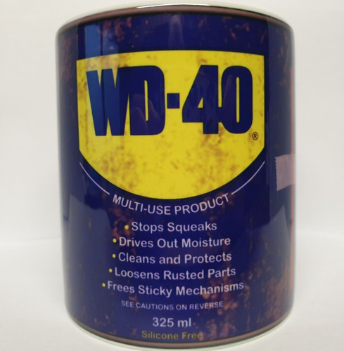 Vintage retro oil can mug - retro, wd