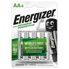 Energizer Power Plus AA Battery 2000 mAh Rechargeable NiMH Pre Charged Batteries