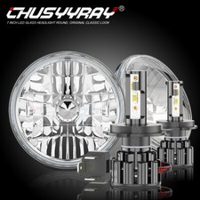 7 Inch LED Headlights Angle Eye Halo for LAND ROVER DEFENDER TD4 TD5 90 110