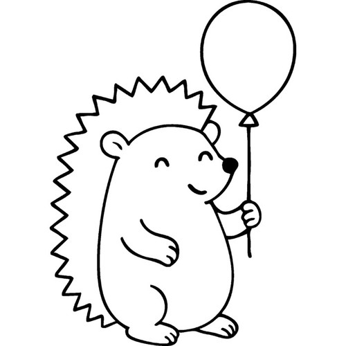 Party hedgehog unmounted - hedgehog',