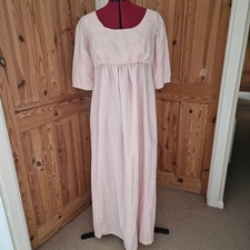 Regency style cotton day dress